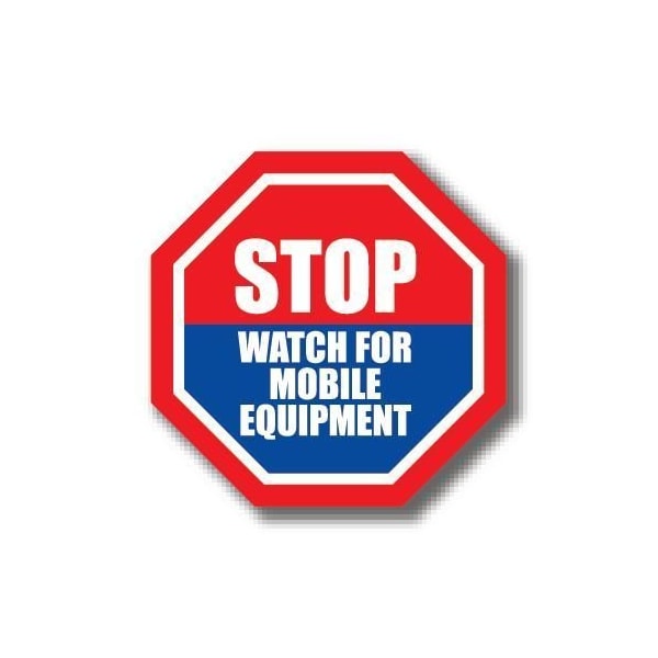 Ergomat 17in OCTAGON SIGNS - Stop Watch for Mobile Equipment DSV-SIGN 289 #4035 -UEN - main